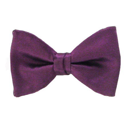 Picture of Simply Solid Aubergine Bow Tie